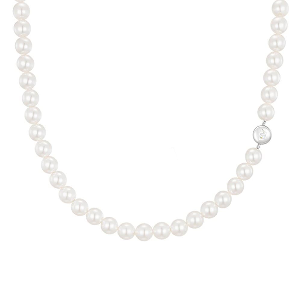 Basic Perlina Pearl Bead Necklace 5mm (Jjp1Ni3Bs204Sw420)