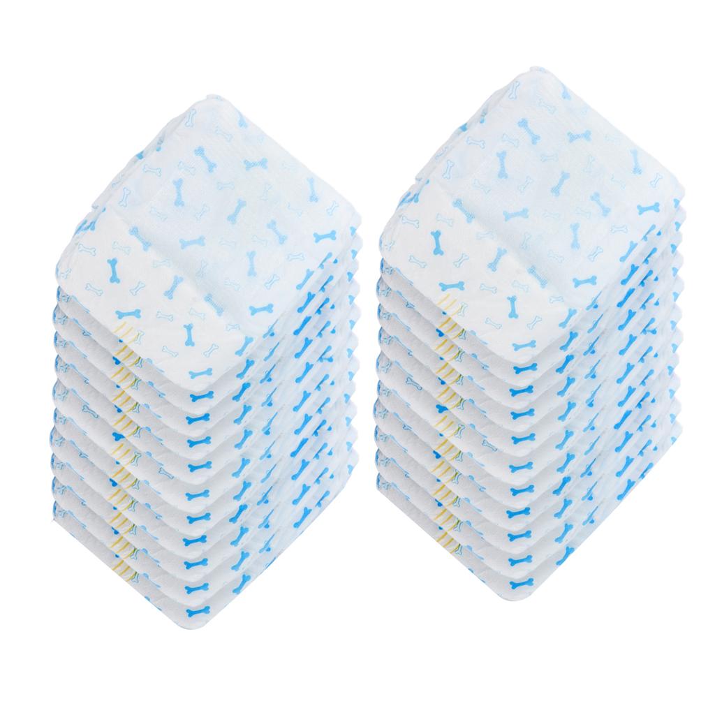 Male Dog Diapers Bamboo Charcoal Deodorization Pet Disposable Belly Wrap Bands with Leaking ProtectionXS. 26pcs