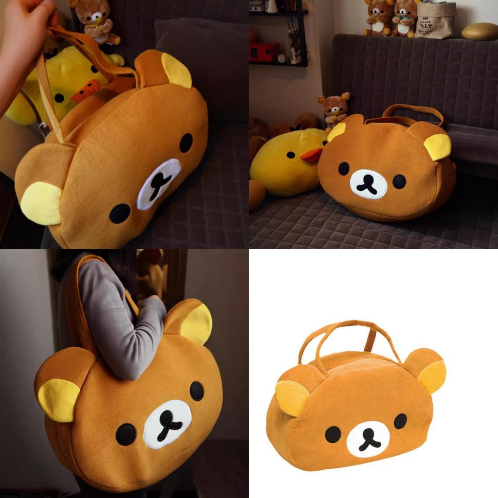 Rilakkuma Travel Bag For Adults And Kids With Soft Plush Material