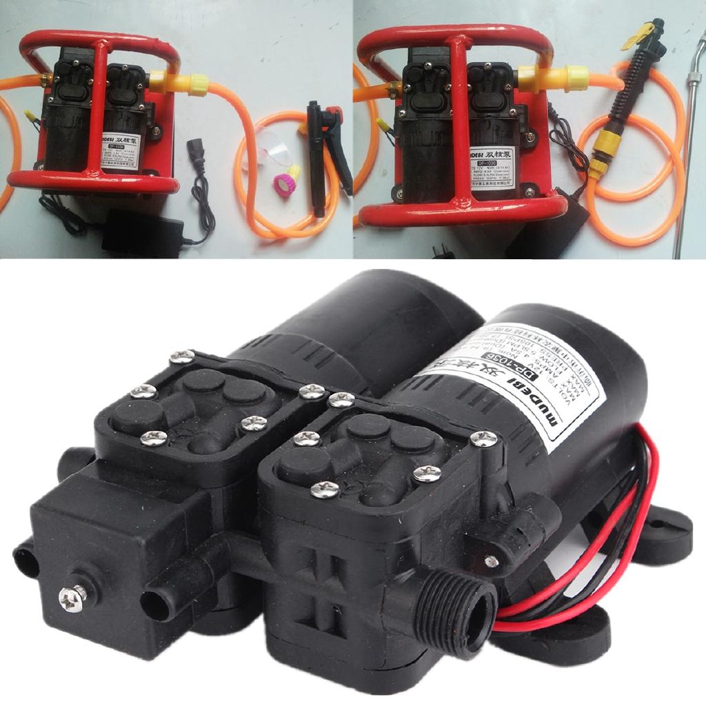 4.5A 12V 5.5LPM 105PSI Dual Electric Motor High Pressure Self Priming Diaphragm Water Pump For Home Garden Boat Caravan Marine Pump
