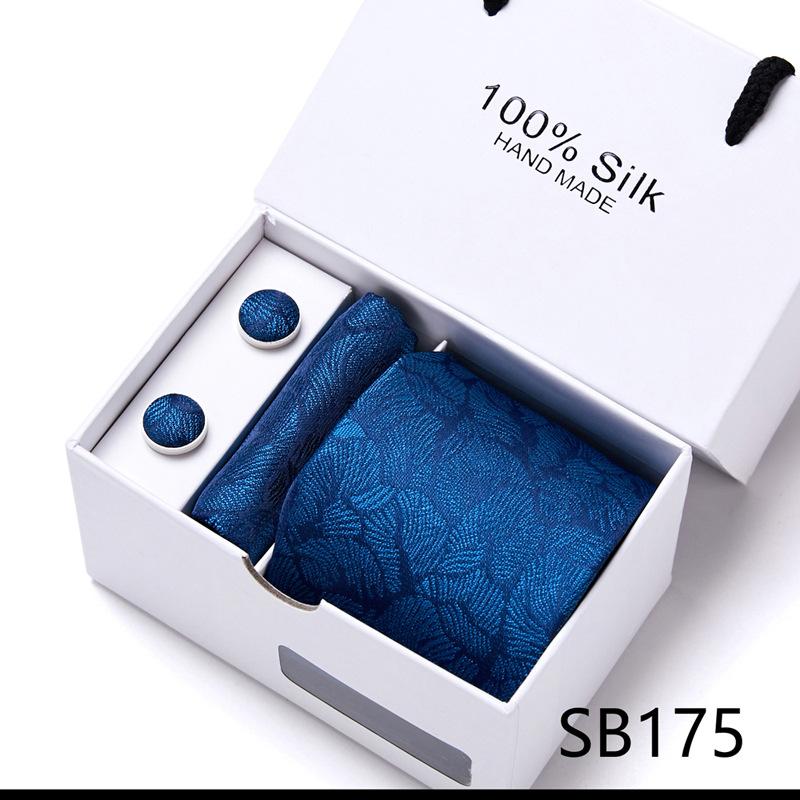 New Men'S Tie Set Gift Box 5-Piece Set Group Tie Business Dress Tie