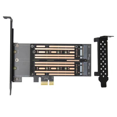 M.2 SATA SSD NGFF naar PCIE-adapter Tot 6 Gbps NCQ MSI-ondersteunde Plug and Play dubbele M.2 PCIE-adapter