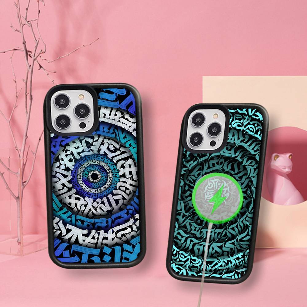 Pokras Lampas Art Graffiti For Magsafe Case For IPhone 17 16 Pro Max 15 14 Plus 13 12 11 Wireless Charging Phone Cover