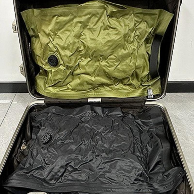 20L Large Capacity Vacuum Luggage Storage Bag Thickened Dustproof Travel Suitcases Garment Hand Roll-Up Travel Packing Bag