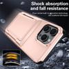 Shockproof Phone Cases with Card Slot for iPhone 16 15 14 Pro Max 13 12 11 Pro Bracket Protective Cover for iPhone 16 Flip Shell