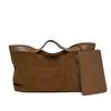 2026 Fall Winter New Suede Leather Tote Bag Unique Vintage Large Capacity Shoulder Crossbody Handheld Bag Durable Women Handbag