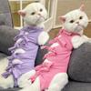 Macacão de recuperação para gatos Macacão respirável para recuperação de cirurgia de gatos Macacões para gatinhos fêmeas Castração Ferida abdominal Roupas de recuperação