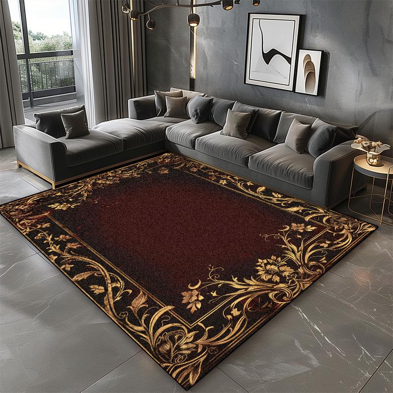 Black Marble Carpet Living Room Luxury Decoration Home Sofa Washable Large Rugs 200x300 Bedroom Non-slip Short Velvet Floor Mats