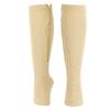 Breathable Compression Stockings Zipper Design Knee High Length Sports Pressure HoseL XL