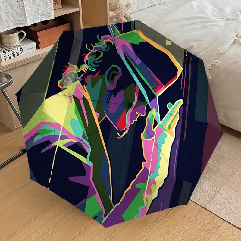 

1pc Michael Joseph Jackson Automatic Folding Umbrella, Portable Collapsible Design, Casual Outdoor Accessory L1127043
