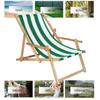 Transat de Jardin pliant en bois imprégné - SPRINGOS - vert/blanc