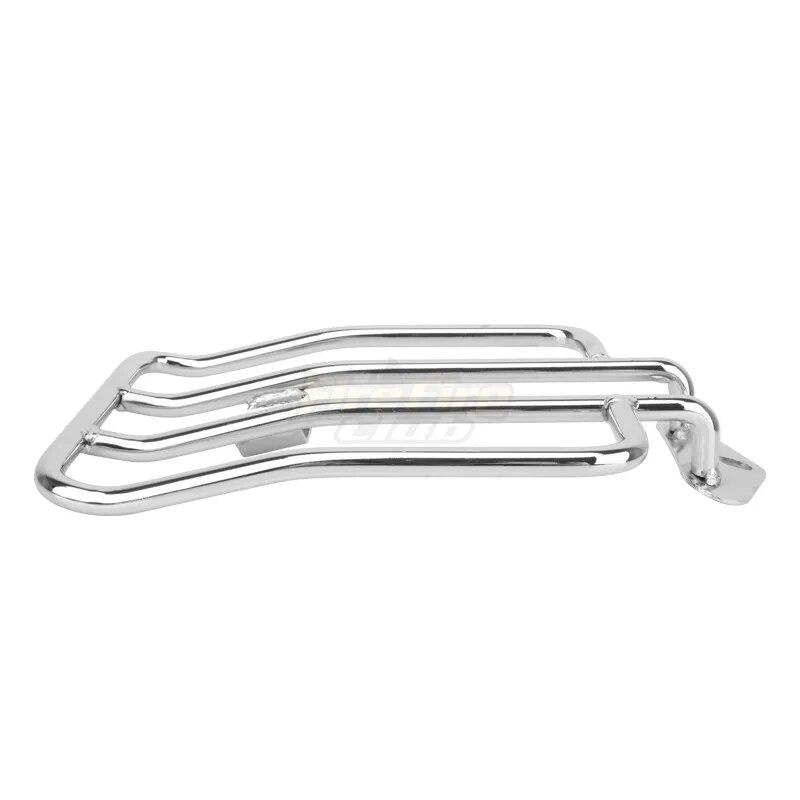 Motorcycle 18cm Chrome Black Solo Seat Rear Fender Luggage Rack Support Shelf For Harley Sportster Iron XL 883 1200 2004-