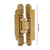 Door Hinges Adjustable 180 Degrees Opening Angle 3D Folding Door Hinge with Hex Wrench Screws for Wooden Door 40kg Door Hinges