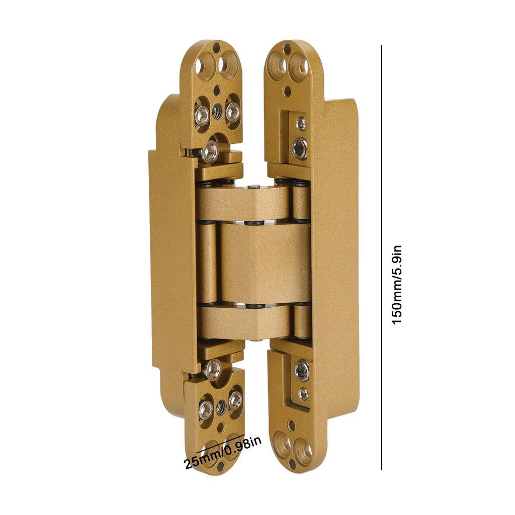 Door Hinges Adjustable 180 Degrees Opening Angle 3D Folding Door Hinge with Hex Wrench Screws for Wooden Door 40kg Door Hinges