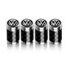 4PCS Car Wheel Tire Valve Stem Caps Metal Valve Accessories Auto Cover for Volkswagen VW R Line R32 Touareg Passat Polo 4 Motion Zq3