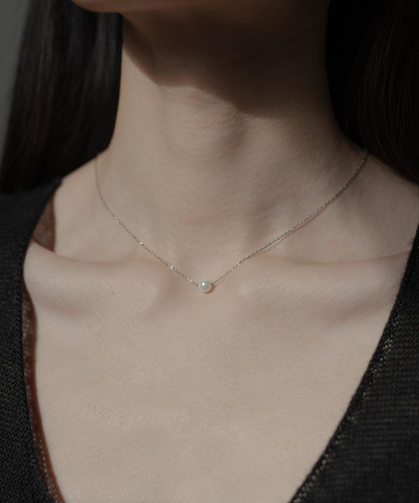 Novice Tokyo Single Pearl Necklace [Stainless] / Silver