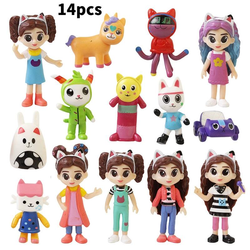 Pvc Dollhouse Gabbys Action Figures Model Toy Desktop Decoration Gift Anime
