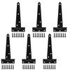 Black T Type Hinges Heavy Type Iron Plated Includes Mounting Screws for Interior Exterior Wood Door