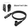 Adjustable Angles Speaker Power Amp XLR Cable 3 Pin Mic Cord