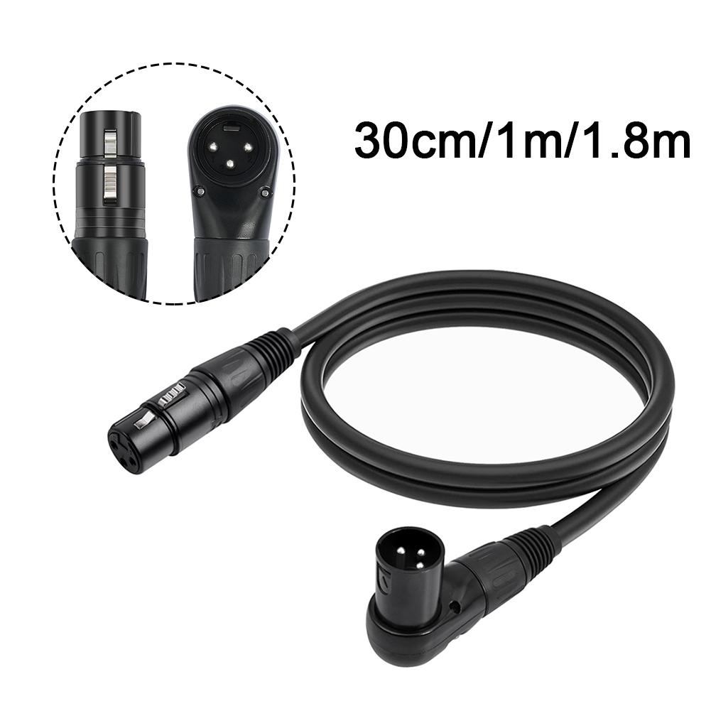 Adjustable Angles Speaker Power Amp XLR Cable 3 Pin Mic Cord