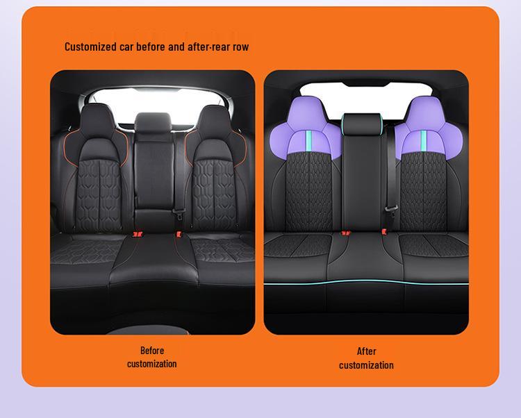 Changan UNIT Universal 5-Seat Cartoon Leather Car Seat Cushion