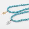 Bohemian Style Evil Eye Turquoise Necklace Irregular Beaded Choker Western Fashion Jewelry For Women Trendy Accessory