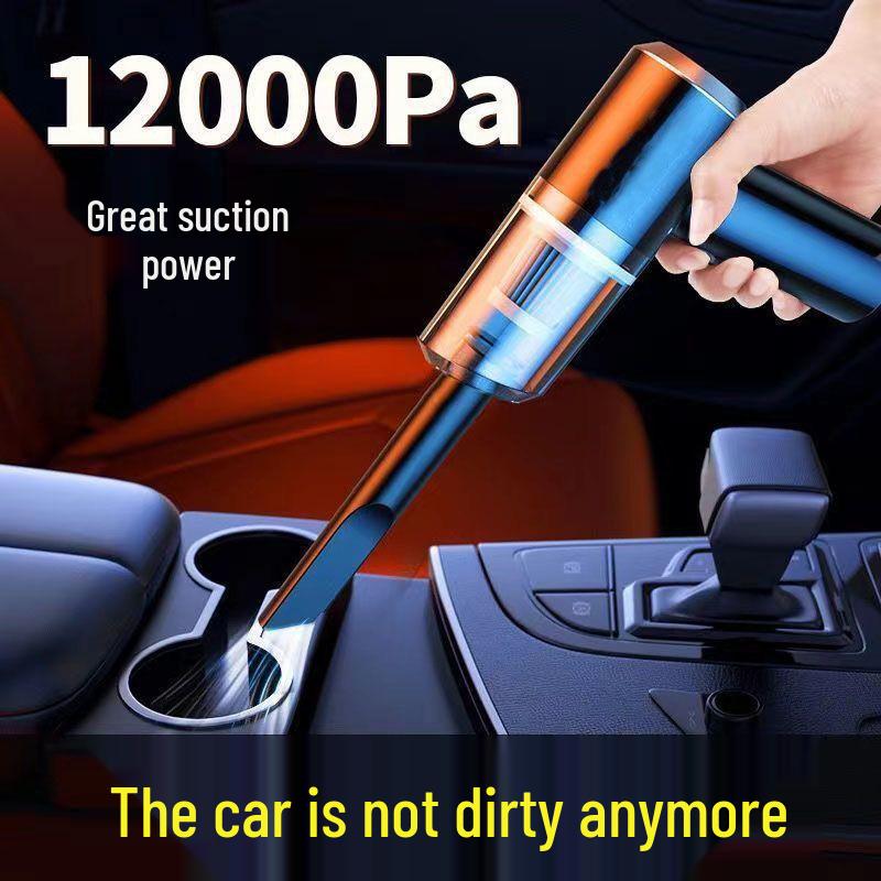 Handheld Mini Car Vacuum Cleaner with Large Suction & Wireless Blower for Pet Hair Removal