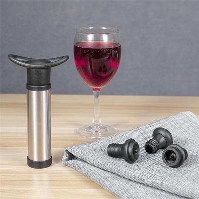 Pompe à Air à Vide Préservateur de Vin Bouchons de Bouteille de Vin Construction Durable en Acier Inoxydable Étanchéité Hermétique, Anti-Fuite Facile
