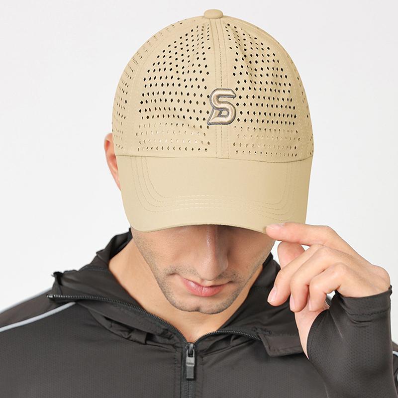Male Baseball Cap Embroidery Irregular Quick-Drying Cap Breathable Sun Hat Outdoor Cap