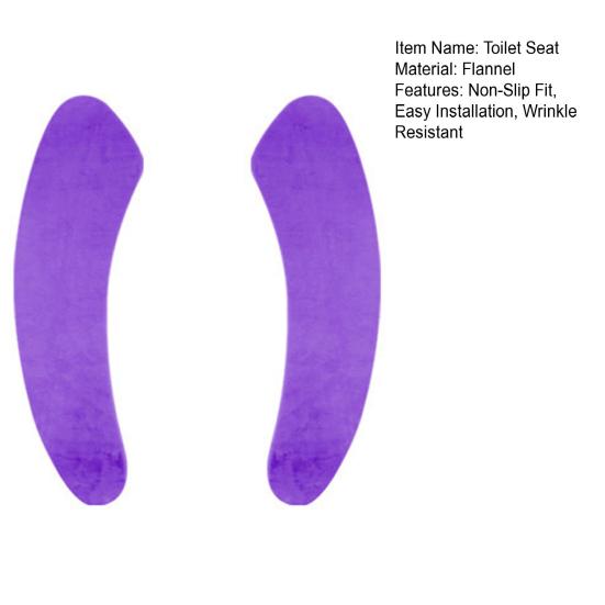 Toilet Seat Cover Non-Slip Elastic Fit Wrinkle Resistant Easy Wash Quick Drying No Slip Toilet Seat Protector