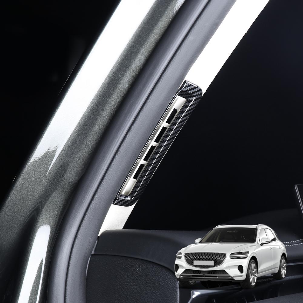 2PCS Car Interior Dashboard Front Upper Air Vent Outlet Cover Trim For Genesis GV70 2022-2025 AccessoriesGood Product