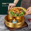 Korean-Style Stainless Steel Round BBQ Warming Stove for Restaurants
