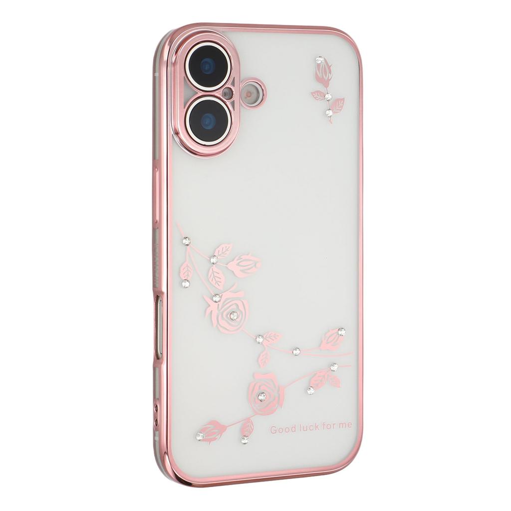 KADEM For iPhone 17 Case Flower Rhinestone Decor TPU Phone Cover