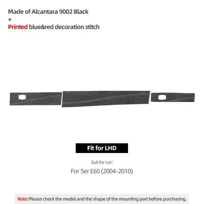 Betterhumz BMW E60 5 Serisi Yolcu Bardaklık Paneli Panel Kaplama Şerit Sticker Alcantara'dan Yapılmış Araba Oto İç Aksesuarları