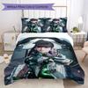 Stellar Blade Anime Muster Bettwäsche Steppdecken-Set Bettbezug Kissenbezug Heimdekoration Geburtstagsgeschenk (1 * Bettbezug + 2 * Kissenbezug ohne Füllung)181