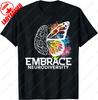Embrace Neurodiversity Adhd Awareness TShirt Summer Casual Streetwear Unisex Cotton Tees Camisetas New Arrival Breathable Tee