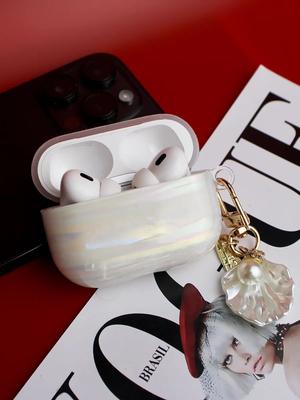 Pro 2-Compatible Premium Silicone Bluetooth Earbud Case With  Seashell Pattern Design