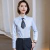 Teloman Unisex Wrinkle-Free Striped Business Shirt