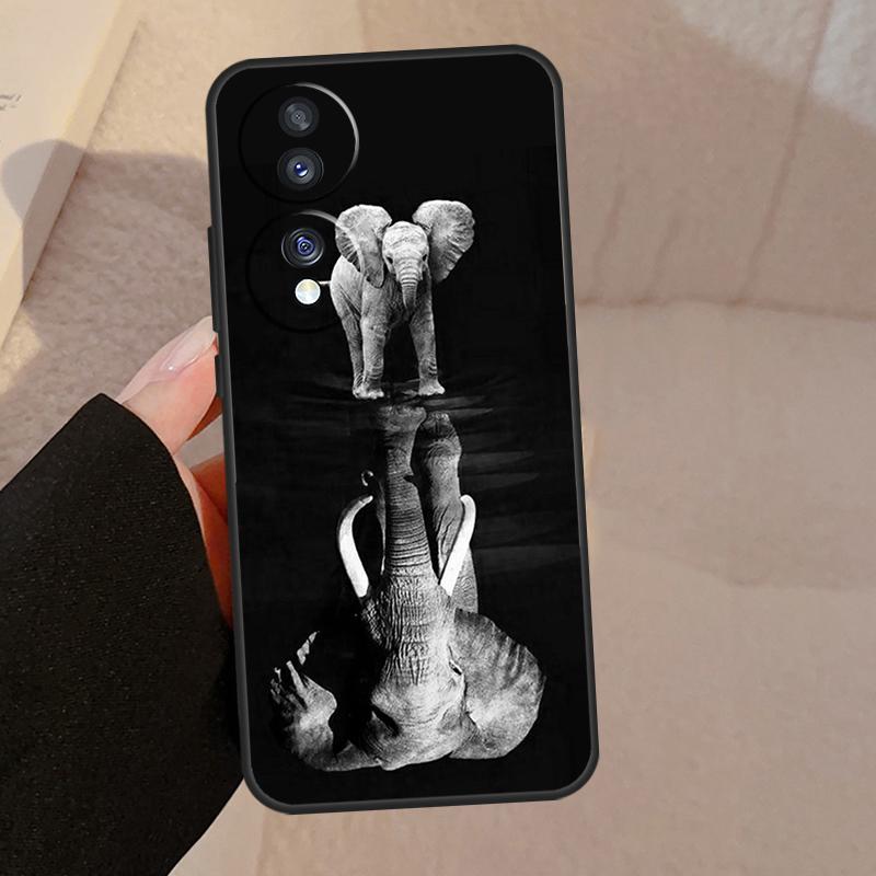 Elephant Baby Nature For Honor Magic 7 6 5 Lite V5 Case For Honor 400 Pro 200 50 70 90 X8a X8b X9a X9b X9c Cover