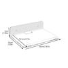 Modern Wall Mounted Plant Shelf Clear Acrylic Multipurpose Display For Home Office Decoration Sturdy Bracket