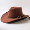 Popolare cappello western da cowboy a tesa larga classico europeo e americano per uomo e donna moda outdoor cappello da cowboy anti-sole cappello jazz