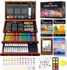 Materiali Artistici, Set Artistico Deluxe da 192 Pezzi Materiali per Disegno e Pittura Kit Artistico con Acr
