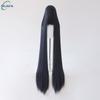700g Alta Qualità 59" 150cm Lunga Dritta Parrucca Cosplay Con Frangia Biondo Marrone Rosso Verde Blu Resistente al Calore Colori Capelli Parrucche Anime