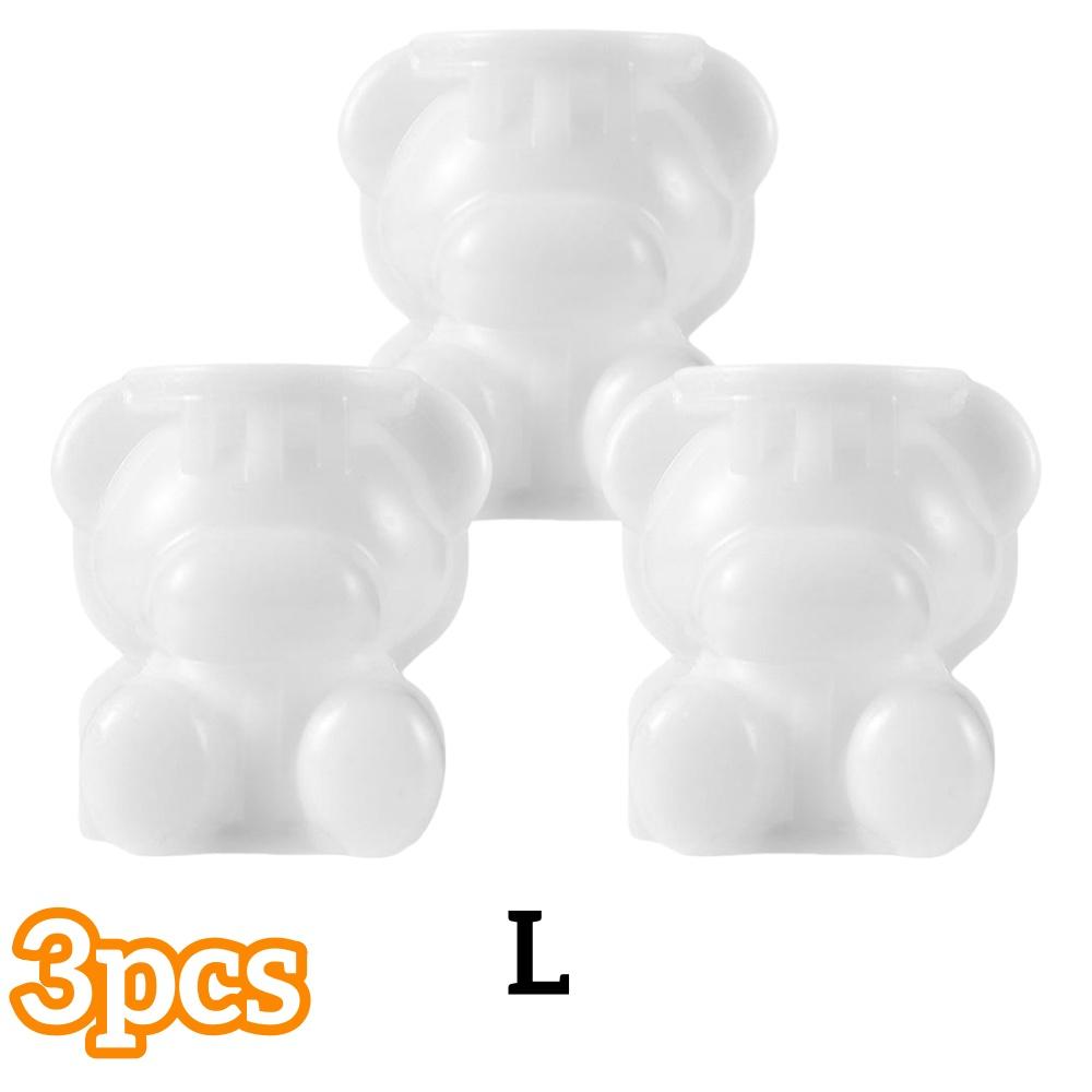 1/5pcs Ice Cube Mold Silicone Teddy Bear-Shaped Ice Tray for Ice Cream Coffee Chocolate DIY Summer Beverage Decor Kitchen Access
