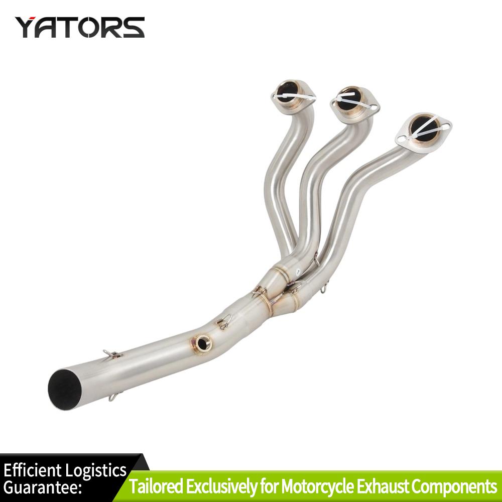 Exhaust Systems For Yamaha MT-09 FZ09 XSR900 2014-2020 Motorcycle Header Mid Exhaust Pipe 51mm Exhausts Pipes
