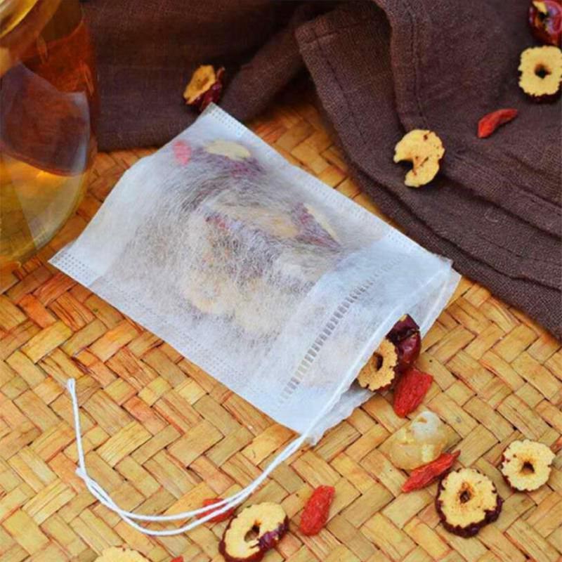 300 Pcs Tea Bags Bags For Tea Bag Infuser With String Heal Seal Sachet Filter Paper Teabags Empty Tea Bags Strainer