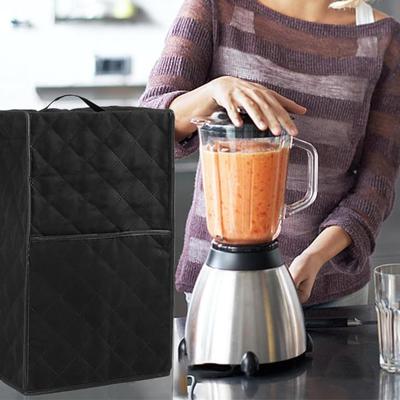 Capa protetora contra poeira para liquidificador, resistente a manchas, à prova d'água, fácil limpeza, com bolso grande e alça superior