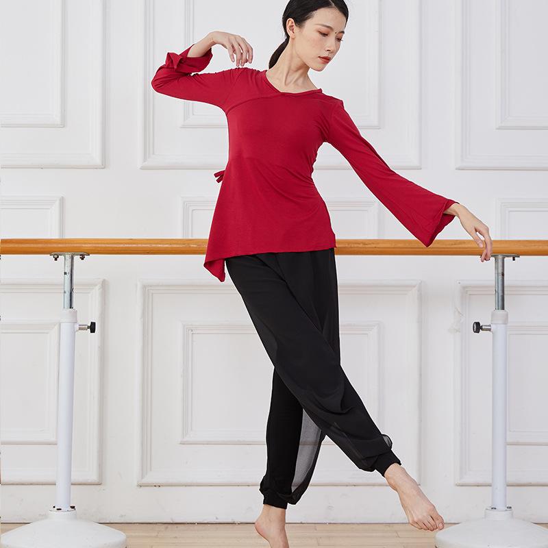 

Женский этнический шифоновый танцевальный костюм: Современная Фея, Стройнящий, Длинный Рукав Large