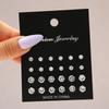 12 Paar Zirkon Steckerohrringe Set - Exquisiter Komfortabler & Vielseitiger Ohrschmuck für den Täglichen Gebrauch & zum Verschenken