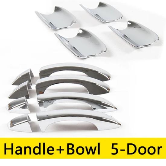 For Seat Leon MK3 2013-2017 5F Chrome Door Handles Covers Car Accessories Stickers Car Styling 2014 2015 2016 Cupra ST  FR FR+